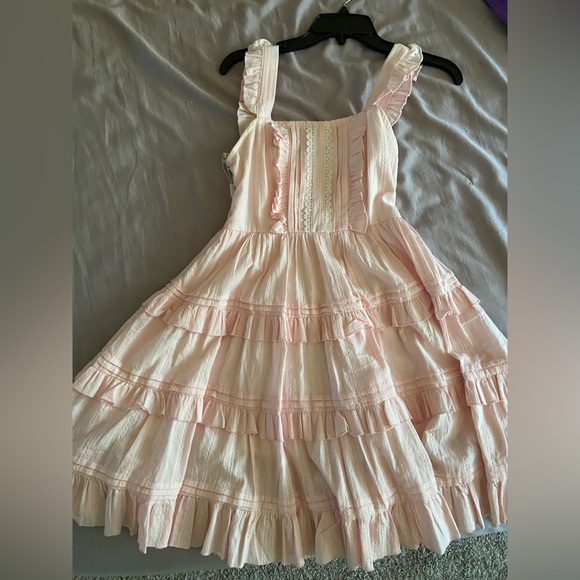 Lolita Dress - NWT - Barbiecore Lolita Balletcore Cottagecore - Picture 3 of 9
